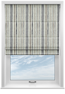 Guarda Stripe, Grey - Twist&Fit Roman Blind